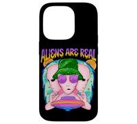 Groovy Alien UFO Retro Vaporwave Graphic Funny Space Carcasa para iPhone 14 Pro