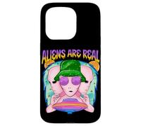 Groovy Alien UFO Retro Vaporwave Graphic Funny Space Carcasa para iPhone 15 Pro