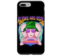 Groovy Alien UFO Retro Vaporwave Graphic Funny Space Carcasa para iPhone 7 Plus/8 Plus