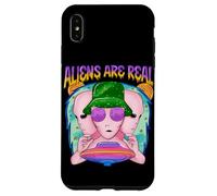Groovy Alien UFO Retro Vaporwave Graphic Funny Space Carcasa para iPhone XS Max