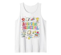 Groovy Assistant Principal Apreciación, Lindo Líder Escolar Camiseta sin Mangas