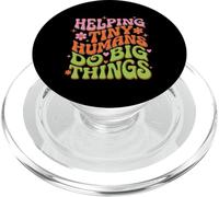Groovy ayudando a pequeños Humanos a Hacer Grandes Cosas Profesor Retro años 70 PopSockets PopGrip para MagSafe