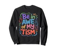 Groovy BE IN AWE of MY TISM Conciencia sobre el Autismo Papá Mamá Amable Sudadera