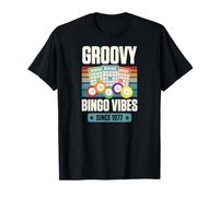 Groovy Bingo Vibes Desde 1977 Bingo Cumpleaños Año de nacimiento Camiseta