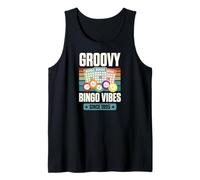 Groovy Bingo Vibes Desde 1995 Bingo Cumpleaños Año de nacimiento Camiseta sin Mangas