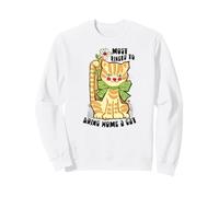 Groovy Bow 70s Cat Rescuer es más Probable Que traiga un Gato a casa Sudadera