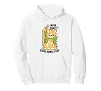 Groovy Bow 70s Cat Rescuer es más Probable Que traiga un Gato a casa Sudadera con Capucha