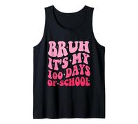 Groovy Bruh Son mis 100 días de Escuela 100 días de Clases Camiseta sin Mangas