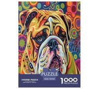 Groovy Bullperro Puzzles Imposible,desafío for Adults Juego EduGatoivo 1000 Piezas Obra De Arte De Juego De para Adultos, Regalos A Partir De 14 Años 70x50cm/1000pcs