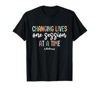 Groovy Cambiando Vidas Una Sesión A La Vez Terapeuta ABA Camiseta
