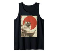 Groovy Cat Ramen Japonés Retro 80s 70s Cool Anime Cat Camiseta sin Mangas