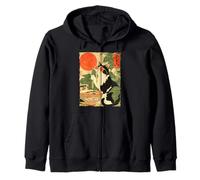 Groovy Cat Ramen Japonés Retro 80s 70s Cool Anime Cat Sudadera con Capucha