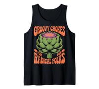 Groovy Chokes - Diseño Retro de alcachofa para radicales Camiseta sin Mangas