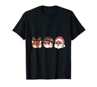 Groovy Christmas Black Claus African Santa Reno muñeco de Nieve Camiseta