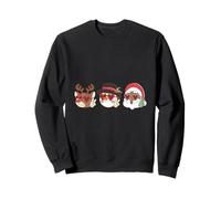 Groovy Christmas Black Claus African Santa Reno muñeco de Nieve Sudadera