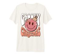 Groovy Christmas Retro Holiday Celebration Camiseta Premium