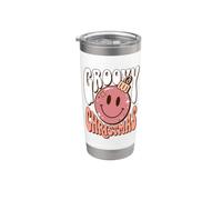 Groovy Christmas Retro Holiday Celebration Vaso térmico de acero inoxidable de doble pared
