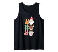 Groovy Christmas Santa Renos muñeco de Nieve ho Vintage años 60 Camiseta sin Mangas