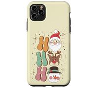Groovy Christmas Santa Renos muñeco de Nieve ho Vintage años 60 Carcasa para iPhone 11 Pro MAX