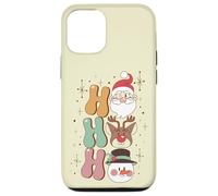 Groovy Christmas Santa Renos muñeco de Nieve ho Vintage años 60 Carcasa para iPhone 12/12 Pro