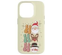 Groovy Christmas Santa Renos muñeco de Nieve ho Vintage años 60 Carcasa para iPhone 14 Pro