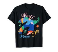 Groovy Día Mundial de la Paz Paz Pájaro Día Internacional de la Paz Camiseta