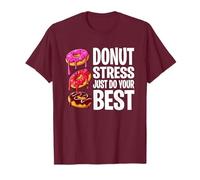 Groovy Donut Stress Just Do Your Best Teachers Tests Day Camiseta