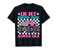 Groovy En Mi Monster Truck Auntie Era Monster Truck Tía Camiseta