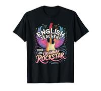 Groovy ENGLISH Teacher ELA GRAMMAR ROCKSTAR Lectura de idiomas Camiseta