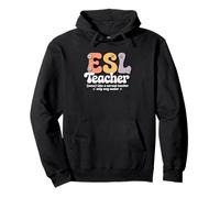 Groovy ESL Profesor Inglés Segundo Idioma Regreso a la Sudadera con Capucha
