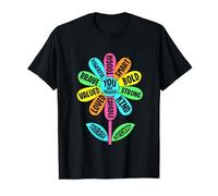 Groovy Flower You Are Brave Kind Mental Health Awareness Camiseta