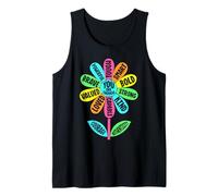Groovy Flower You Are Brave Kind Mental Health Awareness Camiseta sin Mangas
