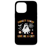 Groovy Forget Candy Give Me a Cat Ghost sujetando a un Gato Negro Carcasa para iPhone 13 Pro MAX