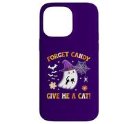 Groovy Forget Candy Give Me a Cat Ghost sujetando a un Gato Negro Carcasa para iPhone 14 Pro MAX