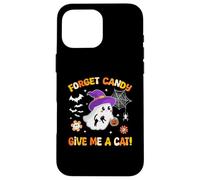Groovy Forget Candy Give Me a Cat Ghost sujetando a un Gato Negro Carcasa para iPhone 16 Pro MAX