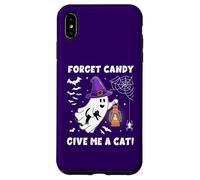 Groovy Forget Candy Give Me a Cat Ghost sujetando a un Gato Negro Carcasa para iPhone XS MAX
