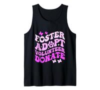 Groovy Foster Adopt Volunteer Donar Animal Rescue Dog Lover Camiseta sin Mangas