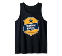 Groovy GRAMMAR PATROL Profesor de Inglés ELA Literatura Camiseta sin Mangas