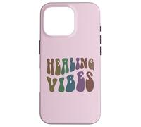 Groovy Healing Vibes Terapeuta de Bienestar Peace Love Therapy Carcasa para iPhone 16 Pro