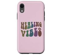 Groovy Healing Vibes Terapeuta de Bienestar Peace Love Therapy Carcasa para iPhone XR