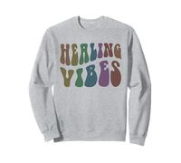 Groovy Healing Vibes Terapeuta de Bienestar Peace Love Therapy Sudadera