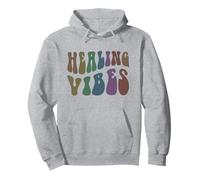 Groovy Healing Vibes Terapeuta de Bienestar Peace Love Therapy Sudadera con Capucha