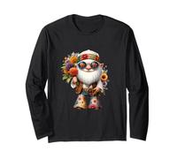 Groovy Hippie GNOME For Women and Men Who Loves Flower Power Manga Larga