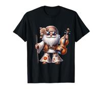 Groovy Hippie GNOME Graphic For Music Teacher Funny Violin Camiseta