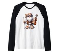 Groovy Hippie GNOME Graphic For Music Teacher Funny Violin Camiseta Manga Raglan