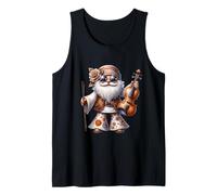 Groovy Hippie GNOME Graphic For Music Teacher Funny Violin Camiseta sin Mangas