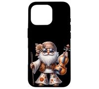 Groovy Hippie GNOME Graphic For Music Teacher Funny Violin Carcasa para iPhone 16 Pro