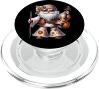 Groovy Hippie GNOME Graphic For Music Teacher Funny Violin PopSockets PopGrip para MagSafe