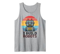 Groovy I Build Robots Robótica Ingeniería Tecnología Programa de IA Camiseta sin Mangas