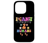 Groovy I Can't I'm Busy Growing Twins Embarazo Día de la Madre Carcasa para iPhone 14 Pro